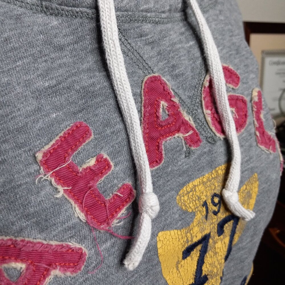 American Eagle 1977 Logo Hoodie size M Women Alpine Chalet - Picture 5 of 8